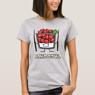Poke bowl Hawaii raw fish salad chopsticks aku T-Shirt