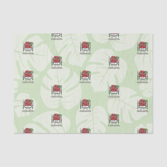 Poke bowl Hawaii raw fish salad chopsticks aku Tissue Paper (Front)