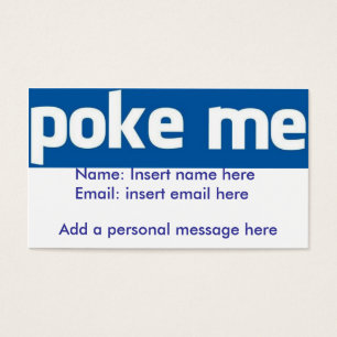 Poke Me Facebook card