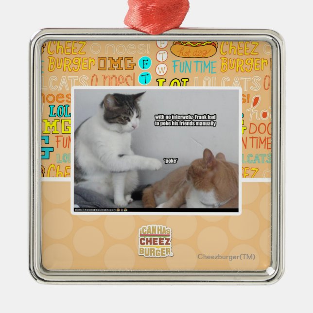 Poke. Metal Ornament (Front)