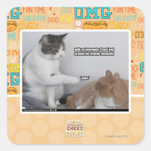 Poke. Square Sticker