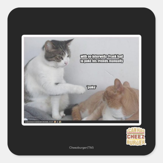 Poke. Square Sticker (Front)