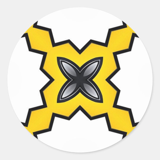 Pokemon'S X Classic Round Sticker (Front)