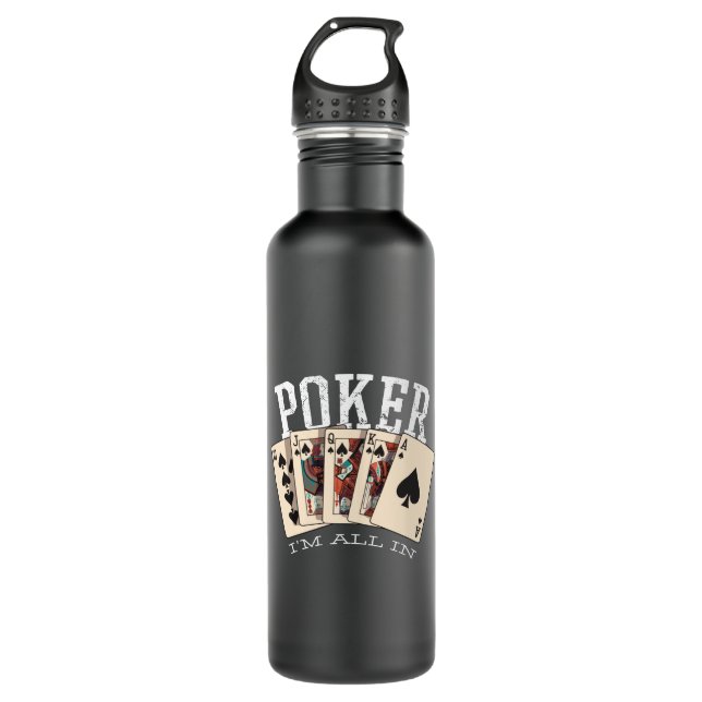 Poker 710 Ml Water Bottle (Front)