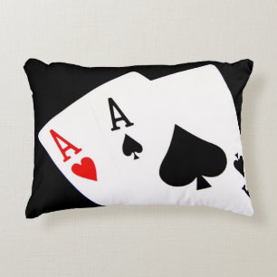 Poker Accent Pillow