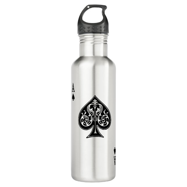 Poker Ace Card 710 Ml Water Bottle (Front)