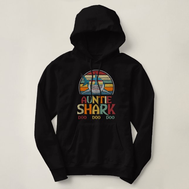 Poker Ace Of Spades Hearts Shark - Texas Hold'Em P Hoodie (Design Front)