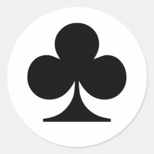 Poker Addict Classic Round Sticker