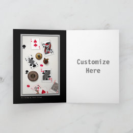 Poker Artsy Customisable Card for Players