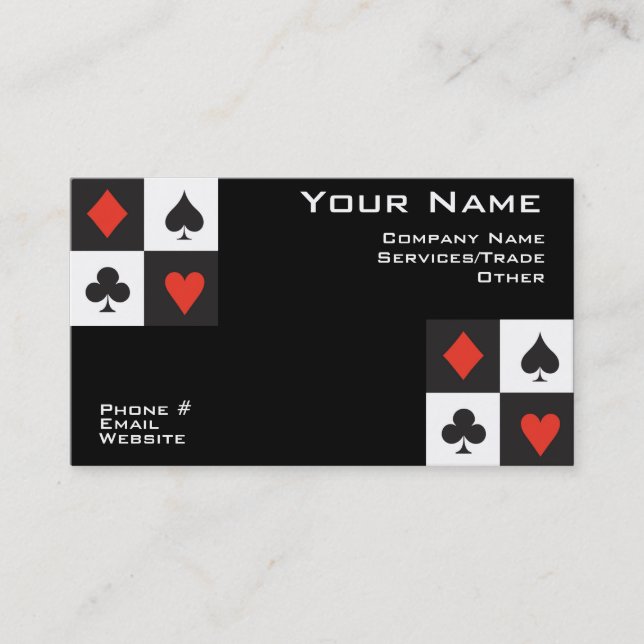 Poker Business card (Front)