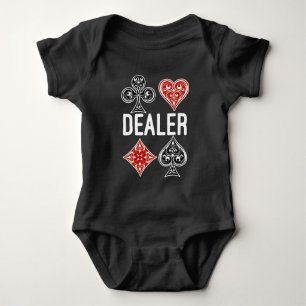 Poker Card Game Dealer Casino Lover Baby Bodysuit