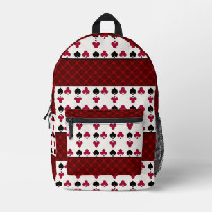 Poker Card Game Printed Backpack