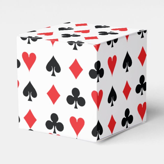 Poker Card Suits Favour Box (Front Side)