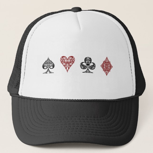 Poker card suits hat (Front)