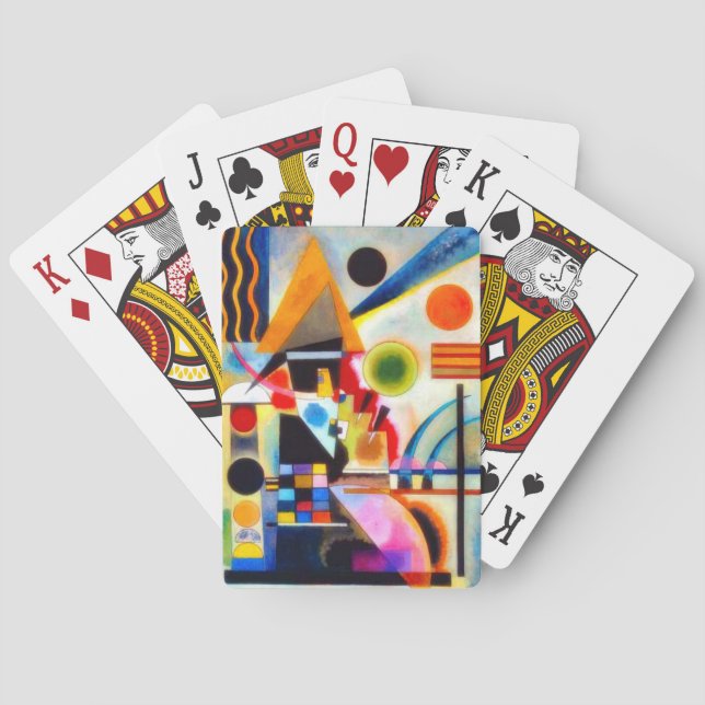 POKER CARDS - Abstract Art by Kandinsky #1 (Back)
