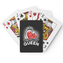 Poker Cards : My Only Queen (black)