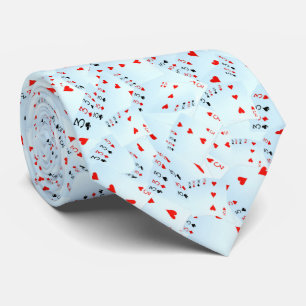 Poker Cards Number Threes Pattern, Tie