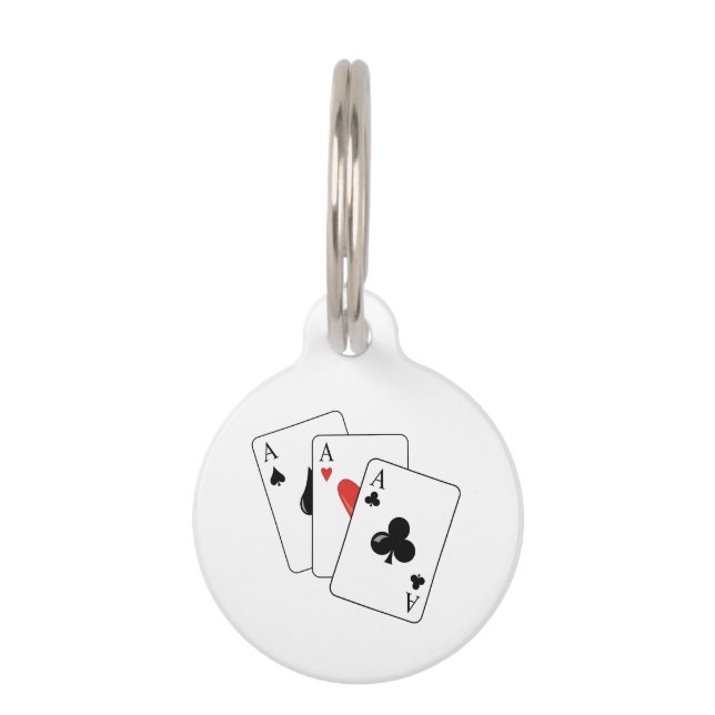 Poker Cards Pet Tag (Front)