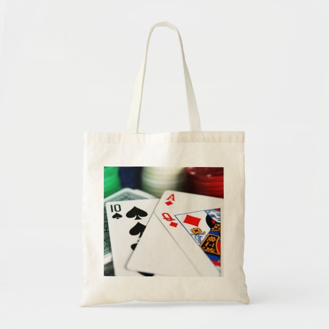 Poker Cards Tote Bag (Front)