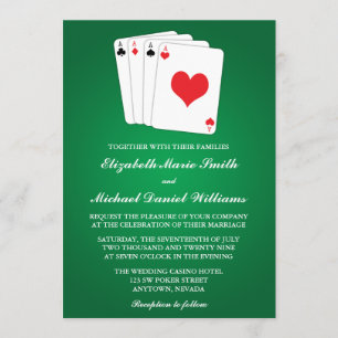 Poker Cards Wedding Invitation