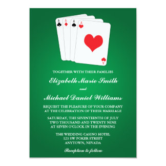 Poker Wedding Invitations Poker Wedding Invitations