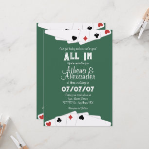 Poker/Casino Themed Wedding Invitation