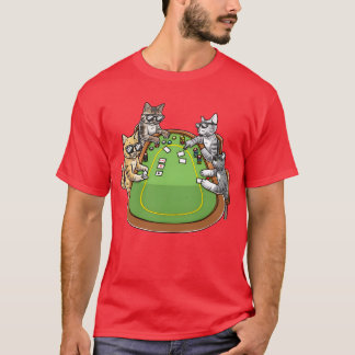 Poker Cats for Cat Lovers and Poker Players friend T-Shirt
