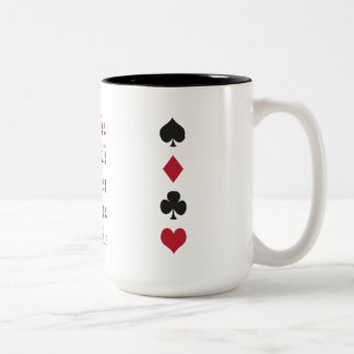 Poker Cheat Sheet Two-Tone Coffee Mug