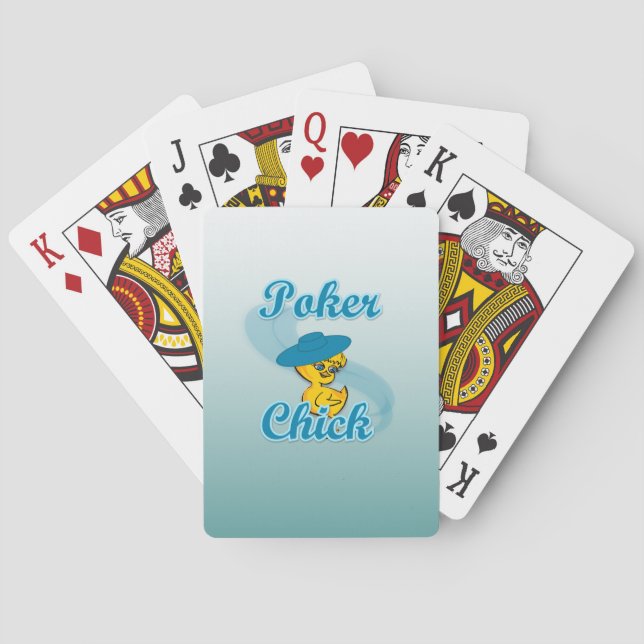 Poker Chick #3 Playing Cards (Back)