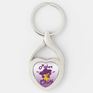 Poker Chick #9 Key Ring