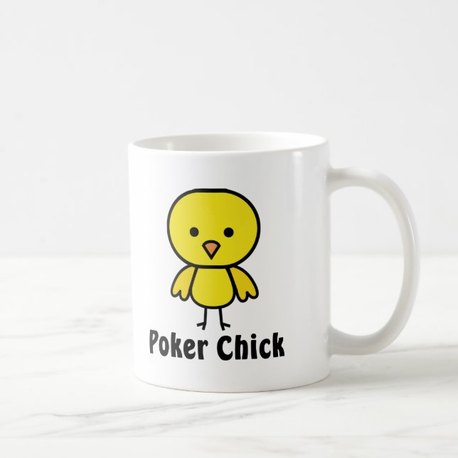 Poker Chick Coffee Mug (Right)