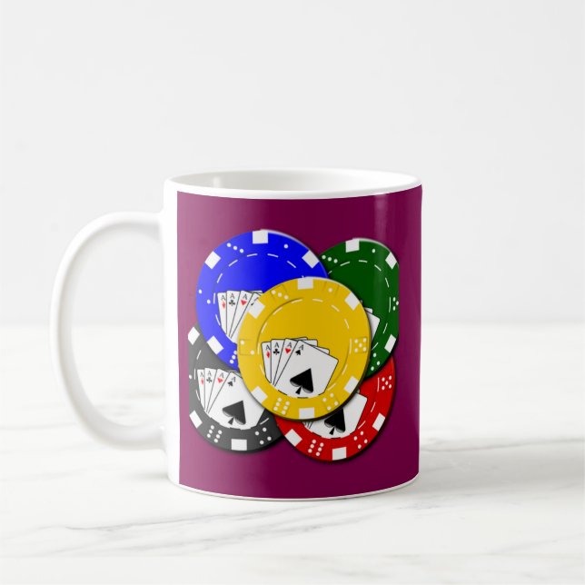 Poker Chip  Coffee Mug (Left)