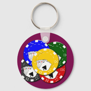 Poker Chip Key Chain