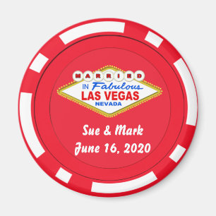 Poker Chip Magnet Married in Las Vegas