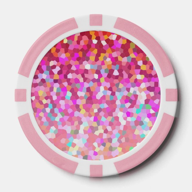 Poker Chip Mosaic Sparkley Texture (Front)