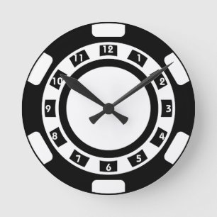 Poker Chip Wall Clock