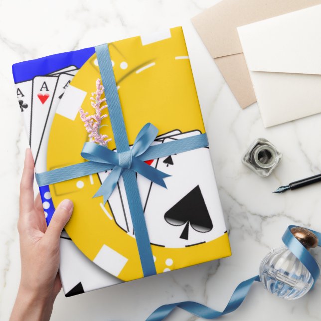 Poker Chip  Wrapping Paper (Gifting)