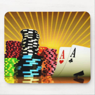 Poker Chips and Playing Cards mousepad