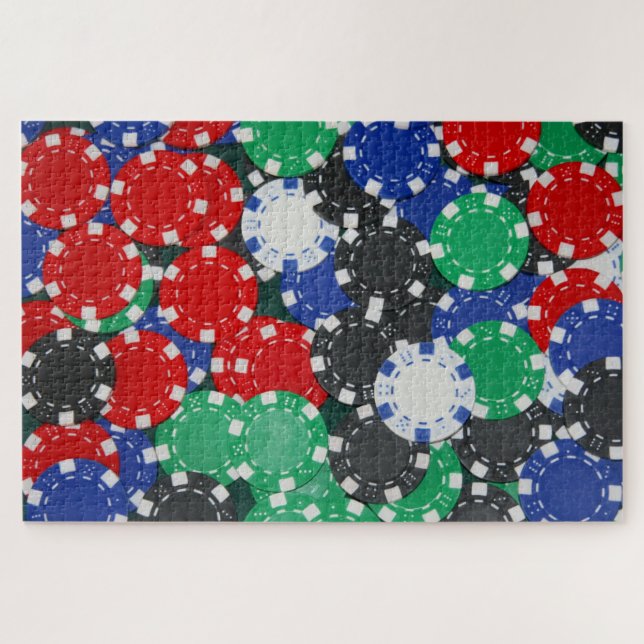 poker chips jigsaw puzzle (Horizontal)