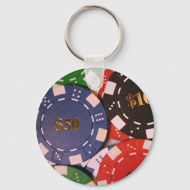 Poker Chips Keychain (Front)