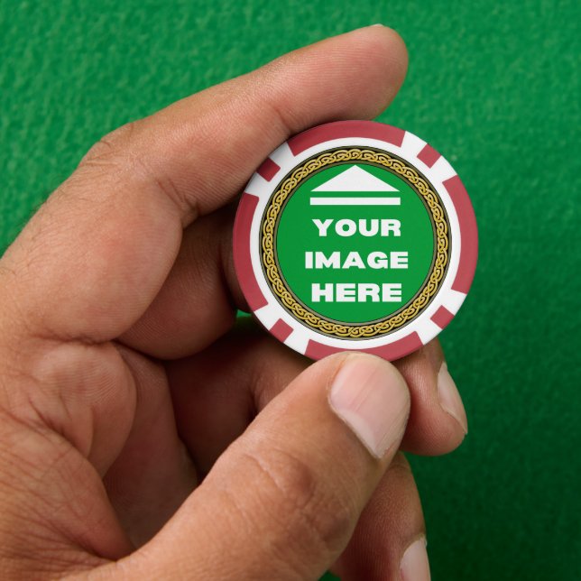 Poker Chips - Personalised - Add Image / Text (Hand)
