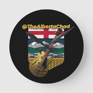 Poker Chips Round Clock