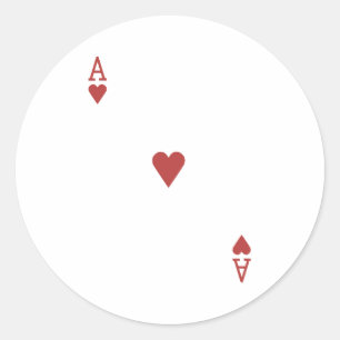 Poker Classic Round Sticker