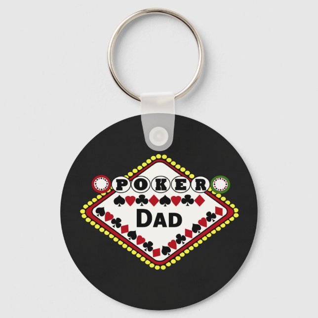 Poker Dad Key Ring (Front)