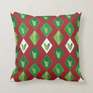 Poker Diamond Bull Terrier Cushion