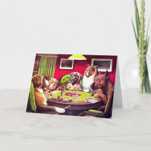 Poker Dogs: A Bold Bluff Card