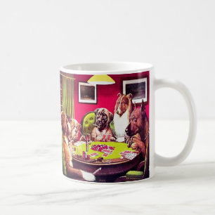 Poker Dogs: A Bold Bluff Coffee Mug