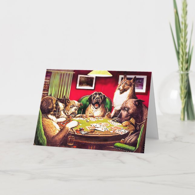 Poker Dogs:  Waterloo Card (Front)
