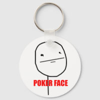 Poker Face - Keychain