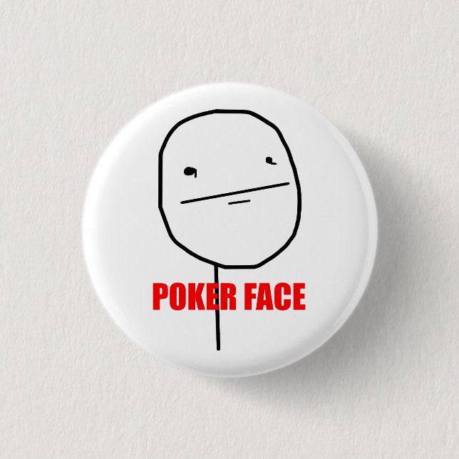 Poker Face Meme 3 Cm Round Badge (Front)